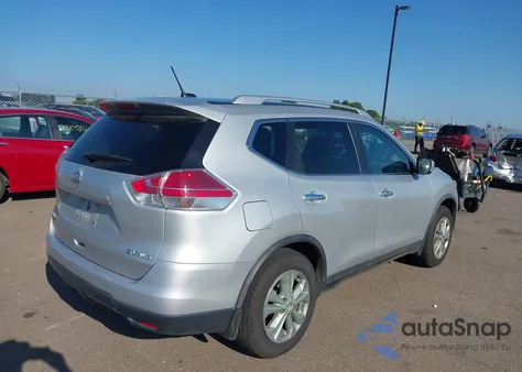 2015 Nissan Rogue Sv из США, поврежденный, VIN KNMAT2MV9FP526320